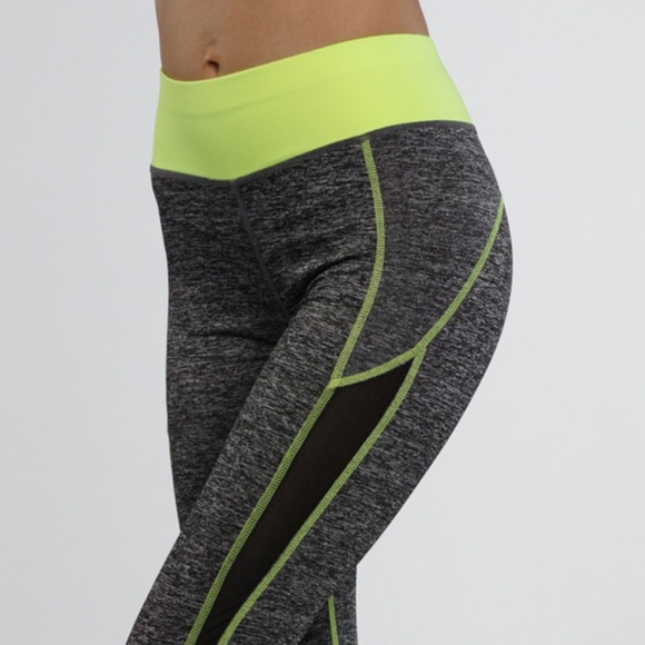 Workout leggings yoga pants mesh Panel - Picture 3 of 4